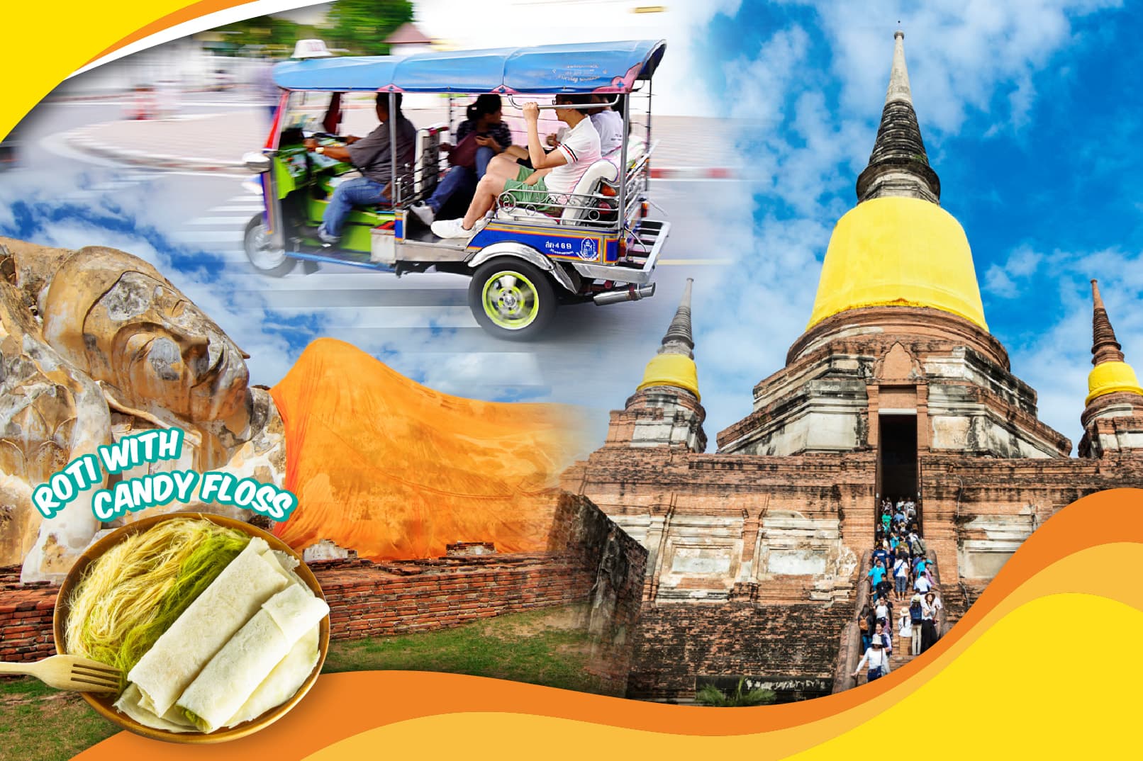 จองทัวร์อยุธยา วัดมหาธาตุ + ตลาดน้ำ